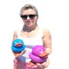 Large 5.5" Tall Rubber Duckies (4 Ducks) Collectable Colorful Ducks Great for Dash Display and Bath Play view 3