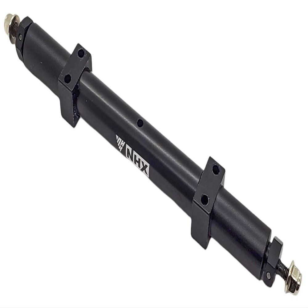 NHX RC Rear Metal Straight Axle - 120mm : Tamiya 1/14 Tractor Truck