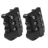 2Pcs ShareGoo Aluminum Alloy Front Rear Axle Differential Cover 15g Diff Cover Case Compatible with Traxxas TRX-4 1/10 RC Crawler Car (Black) view 3
