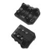 2Pcs ShareGoo Aluminum Alloy Front Rear Axle Differential Cover 15g Diff Cover Case Compatible with Traxxas TRX-4 1/10 RC Crawler Car (Black) view 4
