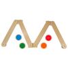 Little Partners Learn 'N Balance Toddler Balance Beam and Stepping Stones Set for Kids, Wooden Indoor Children's Activity Toy with 4 Colorful Stones, Portable Design, Hinged Sections view 1