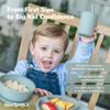 WeeSprout Silicone Baby Cups With Straws and Lids, 4 & 8 oz Options, Set of 2, Food Grade Toddler Training Container, Built In Straw Stoppers, Measurement Markings, Dishwasher Safe + Straw Cleaner view 4