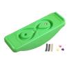 PHASFBJ Children Balance Board Sensory Integration Trainer, Kids Rocking Seesaw Plastic Balance Board with 3 Balls, Spinning Balance Board and Agility Trainer,Green,1 view 1