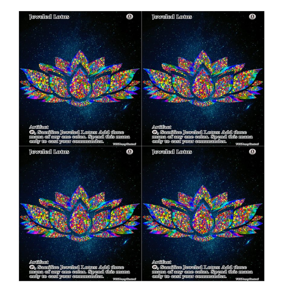 4x | Jeweled Lotus | Full Art | Foil or Non-Foil (Foil)