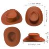 HKACSTHI 30 Pieces Mini Western Cowboy Hat Cowgirl Hat Doll Hats Plastic Cute Doll Hats Decoration Accessories for Party (Brown) view 2