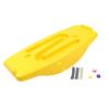 PHASFBJ Children Balance Board Sensory Integration Trainer, Kids Rocking Seesaw Plastic Balance Board with 3 Balls, Spinning Balance Board and Agility Trainer,Yellow,2 view 1