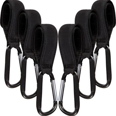 6 Pack Baby Stroller Hooks for Hanging Diaper Bags Pram Clips for Bags Multipurpose Hooks for Grocery Shopping Backpack Stroller Accessories Pram Buggy Clips Straps Hook
