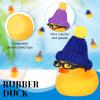 Chivao 12 Pcs Mini Rubber Ducks with Sunglasses/ Glasses and Hats/ Necklace, Cruise Rubber Ducks in Bulk Valentine Gift Small Bathtub Toy for Hiding Party Favor(Funny Style,Yellow) view 3