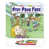 ZOCO  Stay Drug Free  Coloring Books (50 Bulk Pack, With Crayons)  Community Outreach, AntiDrug Awareness Safety  Educational Games, Puzzles, Activities for Kids view 1