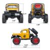 BEEZRC FMS RC Crwaler 1/24 Scale FCX24 Power Wagon RTR V2 4WD 2.4GHz 3CH Offroad RC Car Model Vehicle Hobby Grade Remote Control Car(Yellow) view 2