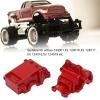 Dilwe RC Gear Box Cover, Metal Aluminum Gearbox Housing Cover Steel Differential Housing for WLtoys 144001 for 124016 for 124017 for 124018, Gearbox Cover RC Car Upgrade Parts Accessories view 3