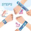 30 PCS Unicorn Slap Bracelets, Animals Unicorn Theme Toys Print Patterns Design Slap Bands for Kids Birthday Party Decorations Favors, Classroom Prizes Gifts view 3