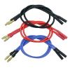 6PCS 4.0mm Banana Gold Bullet Connector Extension Cable for RC Brushless Motor ESC Extension Cable Wire RC Car Boat Parts view 1