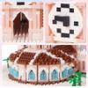Geniteen Micro Mini Building Blocks Pink Church Model Building Set Famous Architecture Model Building Kit view 3