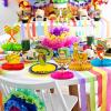 12pcs Fiesta Mexican Party Table Decoration Centerpiece - 8 Paper 5 Cinco De Mayo Party Table Decoration Honeycomb for Fiesta Mexican Themed Taco Party Birthday Day of the Dead Decor Supplies view 3