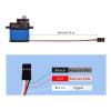 3PCS MM0090 3KG Analog RC Servo,Micro Servo with Metal Gear Half Aluminum Case for RC Toy Parts,Mini Servo Motor for RC Airplane/Helicopter/Car/Boat/Arduino Project view 4