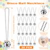 20PCS Mini Disco Ball Necklaces, 1.18inch Mirror Disco Ball Costume Party Necklaces Pendants Bead Jewelry Disco Decoration for Christmas Halloween Clothing Accessories Dance Supplies by Rely2016 view 2
