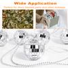 20PCS Mini Disco Ball Necklaces, 1.18inch Mirror Disco Ball Costume Party Necklaces Pendants Bead Jewelry Disco Decoration for Christmas Halloween Clothing Accessories Dance Supplies by Rely2016 view 4