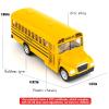 BDTCTK Diecast Yellow School Bus Toy Cars for Kids - 5 Inch Pull Back Car with Opening Doors and Rubber Tires view 2