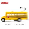 BDTCTK Diecast Yellow School Bus Toy Cars for Kids - 5 Inch Pull Back Car with Opening Doors and Rubber Tires view 3