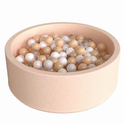 Wonder Space 35" Premium Kids Foam Ball Pit, CPSIA-Certified Safe Soft Play Pool for Toddlers, Baby Indoor Nursery Playpen, Ideal Gift for Boys & Girls (Beige)
