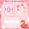 82 PCS Dog Party Supplies - Dog Birthday Paw Prints Party Supplies for Girl include Pink Pawty Puppy Plates, Napkins, Tablecloth, for Doggy Tableware Party - Serves 40 view 2