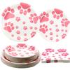 LSJDEER 120 PCS Dog Party Supplies - Dog Birthday Paw Prints Party Supplies for Girl include Pink Pawty Puppy 9 inches Plates, 9 inches Plates, napkins, for Doggy Tableware Party - Serves 40 view 1