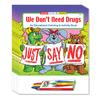 ZOCO  Drug Use Prevention  Coloring Books (50 Bulk Pack, With Crayons)  Just Say No  Educational Games, Puzzles, Activities for Kids view 1