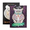 2 Adult Coloring Books Calming Stress Relaxation Relief Animals Mandalas Designs view 3