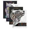 2 Adult Coloring Books Calming Stress Relaxation Relief Animals Mandalas Designs view 4