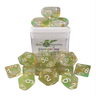 Diffusion Dragons Hoard - Set of 15 Dice Set of 15 w/Arch'd4