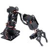 Mechanical Arm, 6DOF Robot Arm, Full Metal Programmable Robot Mechanical Arm Clamp Claw Kit, Desktop Manipulator Robot with Feedback of Servo Parameter, Industrial Robot Parts view 1