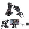 Mechanical Arm, 6DOF Robot Arm, Full Metal Programmable Robot Mechanical Arm Clamp Claw Kit, Desktop Manipulator Robot with Feedback of Servo Parameter, Industrial Robot Parts view 4