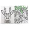 4 Mandala Adult Coloring Books Stress Relieving Meditation Art Designs Animals view 2