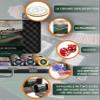 Bullets Playing Cards | Professional Poker Set Richie | 300 Ceramic Poker Chips (10 g) with Premium Carrying Case  Casino Poker Set for Texas Holdem view 3