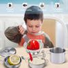 Tiny Cookware Utensils Pretend Play Kitchen Toys Stainless Steel Cooking Set Toys Montessori Kitchen Playset Kids Pots and Pans Playset,Play Kitchen Cooking Toys Kitchen Accessories for Kids Toddlers view 3