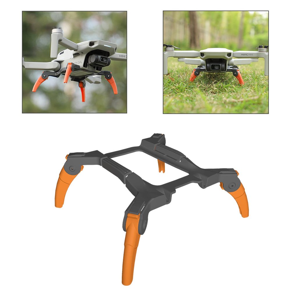O'woda Landing Gear for DJI Mini 2/SE/4K - Foldable Landing Leg Extension Feet Height Extended Protection for DJI Mavic Mini (Orange)