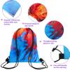 15 PCS Tie Dye Drawstring Party Favor Bags,Small Drawstring Backpack,Camouflage Treat Bag Fabric Drawstring Bag,Tie Dye Birthday Gift Bags Colorful Party Goodie Bags for Kids Birthday Party Supplies view 3