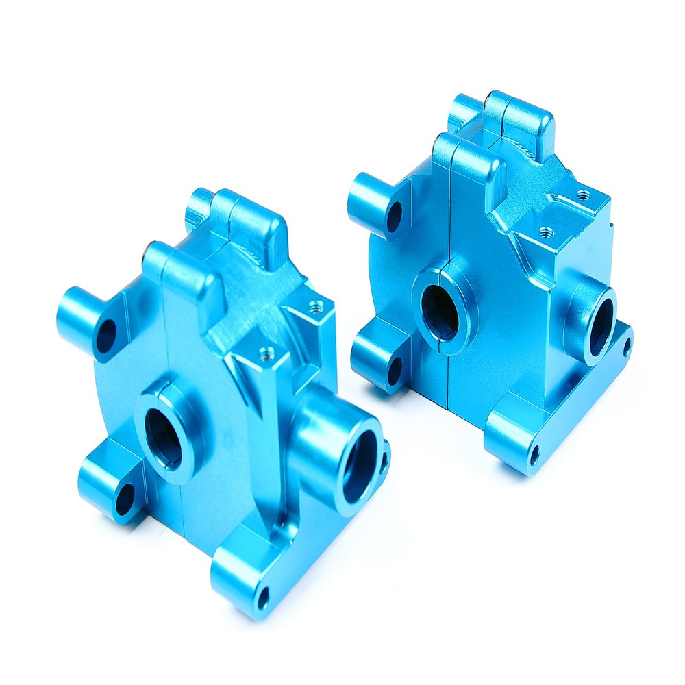 1:10 TT-01 Metal Gearbox Case/Gear for 1/10 RC Car TT01 Upgrade Part (Blue Gearbox Case)