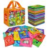 Dr.Rapeti Soft Alphabet Cards, 26pcs ABC Alphabet, 26 Letters Flash Cards with Storage Bag Washable Non-Toxic, Early Learning Toy, Baby Bath Toy for Baby Infant Toddler Kids view 1