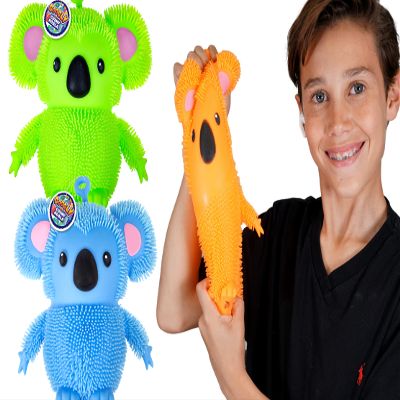 JA-RU Koala Bear Pets Stretchy Squishy Fidget Toy (2 Koalas Assorted) Stress Relief Bedtime Buddies for Kids, with Hair Tentacles Like Noodles. Party Favor Birthday Decorations 6710-2s