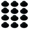ASUNFO 12 Pcs Mini Top Hat Miniature Tiny Formal Hats Felt for Crafts Doll Accessories Christmas Party Ornaments Black 4" view 1