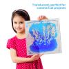 Art3d Liquid Fusion Activity Play Mat for Kids, Pack of 9 Tiles 12" X 12", Transparent Substrate view 2