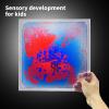 Art3d Liquid Fusion Activity Play Mat for Kids, Pack of 9 Tiles 12" X 12", Transparent Substrate view 3