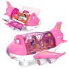 Ynybusi Pink Airplane Toys for Toddlers 1-3-5, Toy Airplane for 4-8 Year Old Boys Girls Birthday, Toddler Toys Bump and Go Action Air Plane with LED Flashing Lights & Sounds (Pink) view 1