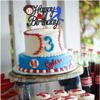 1 PCS BaseBall Happy Birthday Cake Topper Glitter Baseball Player Sports Theme Cake Pick Decorations for Baseball Theme Baby Shower Kids Birthday Party Cake Decorations Supplies view 4