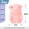 Hopearl Talking Pig Repeats What You Say Piggy Nodding Electric Interactive Animated Toy Speaking Plush Buddy Gift for Toddlers, Pink, 6.5'' view 2