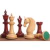Royal Chess Mall- 4.6" Bath Luxury Staunton Chess Pieces Only Set - Bud Rosewood - Triple Weight view 1