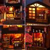 TOPBSFARNY 3D Wooden Book Stand Puzzle DIY Dollhouse Wood Bookends Book Nook Model Building Kit with LED Light for Teens and Adults to Build-Creativity Gift for Birthdays Christmas Halloween(25) view 4