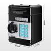 GuDoQi Piggy Bank for Boys Electronic Coin Money Bank Toy for 3 4 5 6 7 8 9 10 Year Old Children, Mini ATM Cash Coin Saving Box for Birthday Gifts Kids Age 3-10, Black view 2
